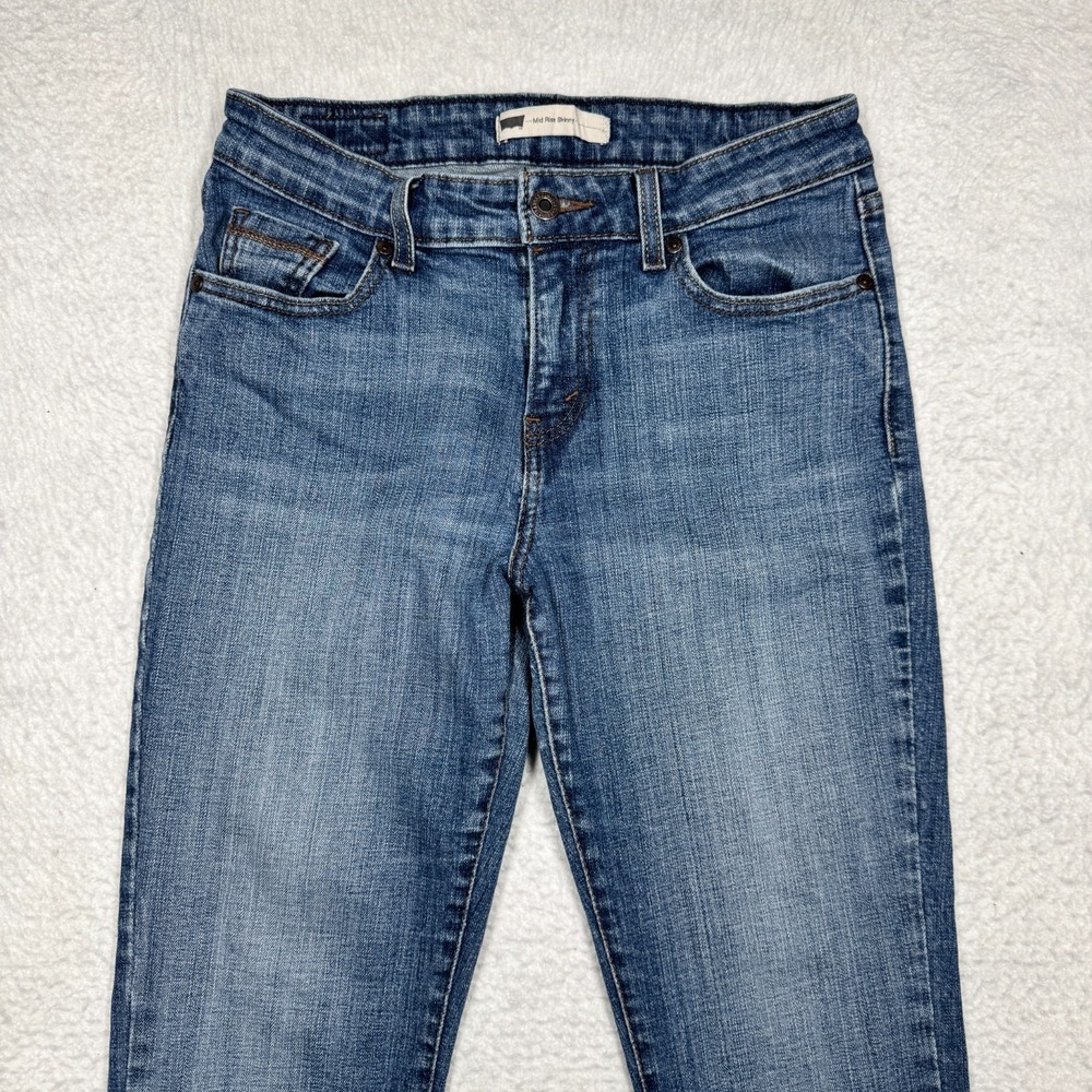 Levi Strauss Blue Denim Classic Mid-Rise Skinny Jeans Denim Pants Women's Size 8 - Picture 2 of 14